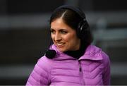 15 May 2021; The Sunday Game presenter Joanne Cantwell before the Allianz Hurling League Division 1 Group A Round 2 match between Tipperary and Cork at Semple Stadium in Thurles, Tipperary. Photo by Ray McManus/Sportsfile