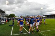 15 May 2021; The Tipperary players and officials stand for the playing of the National Anthem before the Allianz Hurling League Division 1 Group A Round 2 match between Tipperary and Cork at Semple Stadium in Thurles, Tipperary. Photo by Ray McManus/Sportsfile