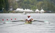21 May 2021; Paul O'Donovan, left, and Fintan McCarthy of Ireland compete in their heat of the Lightweight Men's Double Sculls during day one of the FISA World Cup Rowing II at Lake Gottersee in Lucerne, Switzerland. Photo by Roberto Bregani/Sportsfile