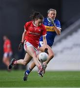 21 May 2021; Melissa Duggan of Cork in action against Emma Morrissey of Tipperary during the Lidl Ladies Football National League Division 1B Round 1 match between Cork and Tipperary at Páirc Uí Chaoimh in Cork. Photo by Piaras Ó Mídheach/Sportsfile