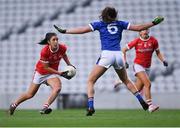 21 May 2021; Ciara O'Sullivan of Cork in action against Caitlin Kennedy of Tipperary during the Lidl Ladies Football National League Division 1B Round 1 match between Cork and Tipperary at Páirc Uí Chaoimh in Cork. Photo by Piaras Ó Mídheach/Sportsfile