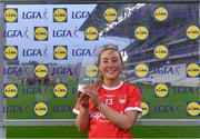 21 May 2021; Sadhbh O'Leary of Cork with her Player of the Match award after the Lidl Ladies Football National League Division 1B Round 1 match between Cork and Tipperary at Páirc Uí Chaoimh in Cork. Photo by Piaras Ó Mídheach/Sportsfile