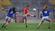 21 May 2021; Orlagh Farmer of Cork in action against Maria Curley of Tipperary during the Lidl Ladies Football National League Division 1B Round 1 match between Cork and Tipperary at Páirc Uí Chaoimh in Cork. Photo by Piaras Ó Mídheach/Sportsfile