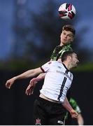 21 May 2021; Sean Gannon of Shamrock Rovers in action against Michael Duffy of Dundalk during the SSE Airtricity League Premier Division match between Dundalk and Shamrock Rovers at Oriel Park in Dundalk, Louth. Photo by Ben McShane/Sportsfile