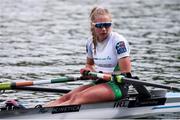22 May 2021; Lydia Heaphy of Ireland after the Lightweight Women’s Single Sculls Semi-final A/B2 during day two of the 2021 World Rowing World Cup II  in Lucerne, Switzerland. Photo by Roberto Bregani/Sportsfile