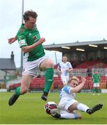 21 May 2021; Cian Murphy of Cork City in action against Conor McCormack of Galway United during the SSE Airtricity League First Division match between Cork City and Galway United at Turners Cross in Cork. Photo by Michael P Ryan/Sportsfile