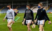 22 May 2021; Tipperary players, from left, Padraic Maher, Brendan Maher and Brian McGrath arrive before the Allianz Hurling League Division 1 Group A Round 3 match between Tipperary and Galway at Semple Stadium in Thurles, Tipperary. Photo by Ray McManus/Sportsfile
