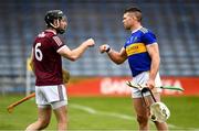 22 May 2021; Padraic Maher of Tipperary and Padraic Mannion of Galway, left, after the Allianz Hurling League Division 1 Group A Round 3 match between Tipperary and Galway at Semple Stadium in Thurles, Tipperary. Photo by Ray McManus/Sportsfile