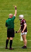 22 May 2021; Jarlath Mannion of Galway is shown a red card by referee John Keenan during the Allianz Hurling League Division 1 Group A Round 3 match between Tipperary and Galway at Semple Stadium in Thurles, Tipperary. Photo by Ray McManus/Sportsfile