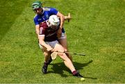 22 May 2021; Jarlath Mannion of Galway in action against Cathal Barrett of Tipperary during the Allianz Hurling League Division 1 Group A Round 3 match between Tipperary and Galway at Semple Stadium in Thurles, Tipperary. Photo by Ray McManus/Sportsfile