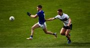 22 May 2021; Conor Byrne of Wicklow in action against Colm O'Shaughnessy of Tipperary during the Allianz Football League Division 3 South Round 2 match between Tipperary and Wicklow at Semple Stadium in Thurles, Tipperary. Photo by Ray McManus/Sportsfile
