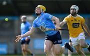 22 May 2021; Daire Gray of Dublin in action against Neil McManus of Antrim during the Allianz Hurling League Division 1 Round 3 match between Dublin and Antrim in Parnell Park in Dublin. Photo by Brendan Moran/Sportsfile