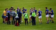 22 May 2021; Wicklow manager Davy Burke speaks to his players during a water break in the Allianz Football League Division 3 South Round 2 match between Tipperary and Wicklow at Semple Stadium in Thurles, Tipperary. Photo by Ray McManus/Sportsfile