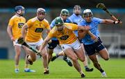 22 May 2021; Stephen Rooney of Antrim tussles for possession with Cian Boland of Dublin during the Allianz Hurling League Division 1 Round 3 match between Dublin and Antrim in Parnell Park in Dublin. Photo by Brendan Moran/Sportsfile