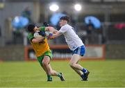 22 May 2021; Ryan McHugh of Donegal in action against Stephen O'Hanlon of Monaghan during the Allianz Football League Division 1 North Round 2 match between Donegal and Monaghan at MacCumhaill Park in Ballybofey, Donegal. Photo by Piaras Ó Mídheach/Sportsfile