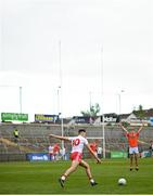 22 May 2021; Paul Donaghy of Tyrone kicks a free during the Allianz Football League Division 1 North Round 2 match between Armagh and Tyrone at Athletic Grounds in Armagh. Photo by Ramsey Cardy/Sportsfile