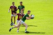 16 May 2021; Mathew Costello of Meath is tackled by Ger Egan of Westmeath during the Allianz Football League Division 2 North Round 1 match between Meath and Westmeath at Páirc Tailteann in Navan, Meath. Photo by Ramsey Cardy/Sportsfile