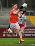22 May 2021; Conor Trubitt of Armagh takes possession on his way to scoring his side's second goal during the Allianz Football League Division 1 North Round 2 match between Armagh and Tyrone at Athletic Grounds in Armagh. Photo by Ramsey Cardy/Sportsfile