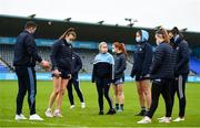 23 May 2021; Dublin players inspect the pitch before the Lidl Ladies Football National League Division 1B Round 1 match between Dublin and Waterford at Parnell Park in Dublin. Photo by Ben McShane/Sportsfile