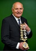 23 May 2021; FAI President Gerry McAnaney with his chain of office during the FAI EGM at FAI Headquarters in Abbotstown, Dublin. Photo by Brendan Moran/Sportsfile