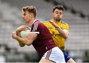 23 May 2021; Dylan McHugh of Galway in action against Ciaran Murtagh of Roscommon during the Allianz Football League Division 1 South Round 2 match between Galway and Roscommon at Pearse Stadium in Galway. Photo by Harry Murphy/Sportsfile