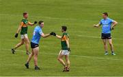 23 May 2021; Brian Fenton of Dublin and Paul Murphy of Kerry and Gavin Crowley, left, and Con O'Callaghan, right, greet each other after the Allianz Football League Division 1 South Round 2 match between Dublin and Kerry at Semple Stadium in Thurles, Tipperary. Photo by Ray McManus/Sportsfile