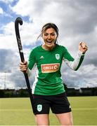 26 May 2021; Irish women’s hockey player Róisín Upton at the launch of Circle K’s To Team Ireland initiative, giving the Irish public the chance to show off their creativity by drawing or writing a picture or message on a postcard in support of Team Ireland. Pick up and return your postcard to your local Circle K for a chance to win some fantastic prizes. Visit www.circlek.ie to find your nearest store. Photo by Harry Murphy/Sportsfile