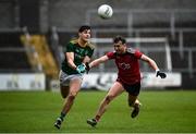 23 May 2021; Seamus Lavin of Meath in action against Barry O'Hagan of Down during the Allianz Football League Division 2 North Round 2 match between Down and Meath at Athletic Grounds in Armagh. Photo by David Fitzgerald/Sportsfile