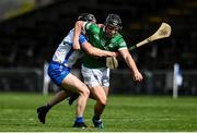 23 May 2021; Peter Casey of Limerick in action against Conor Gleeson of Waterford during the Allianz Hurling League Division 1 Group A Round 3 match between Waterford and Limerick at Walsh Park in Waterford. Photo by Sam Barnes/Sportsfile