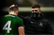 23 May 2021; David McEntee of Meath, right, celebrates with team-mate Ronan Ryan following the Allianz Football League Division 2 North Round 2 match between Down and Meath at Athletic Grounds in Armagh. Photo by David Fitzgerald/Sportsfile