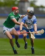 23 May 2021; Barry Nash of Limerick in action against Jamie Barron of Waterford during the Allianz Hurling League Division 1 Group A Round 3 match between Waterford and Limerick at Walsh Park in Waterford. Photo by Sam Barnes/Sportsfile
