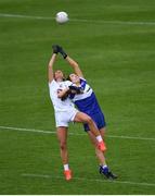 23 May 2021; Grace Clifford of Kildare and Jane Moore of Laois contest the throw-in at the start of the Lidl Ladies Football National League Division 3B Round 1 match between Laois and Kildare at MW Hire O'Moore Park in Portlaoise, Laois. Photo by Piaras Ó Mídheach/Sportsfile