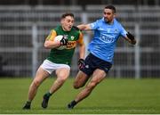 23 May 2021; Dara Moynihan of Kerry is tackled by James McCarthy of Dublin during the Allianz Football League Division 1 South Round 2 match between Dublin and Kerry at Semple Stadium in Thurles, Tipperary. Photo by Stephen McCarthy/Sportsfile