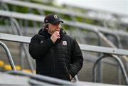 23 May 2021; Galway goalkeeping coach Martin McNamara watches from the terrace during the Allianz Football League Division 1 South Round 2 match between Galway and Roscommon at Pearse Stadium in Galway. Photo by Harry Murphy/Sportsfile