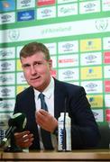 24 May 2021; Republic of Ireland manager Stephen Kenny during a press conference following his squad announcement at FAI Headquarters in Abbotstown, Dublin. Photo by Stephen McCarthy/Sportsfile