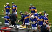 22 May 2021; Tipperary players enjoy a drink during a water break in the Allianz Hurling League Division 1 Group A Round 3 match between Tipperary and Galway at Semple Stadium in Thurles, Tipperary. Photo by Ray McManus/Sportsfile