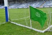 23 May 2021; A general view of a green flag at one of the goals before the Allianz Hurling League Division 1 Group B Round 3 match between Laois and Clare at MW Hire O'Moore Park in Portlaoise, Laois. Photo by Piaras Ó Mídheach/Sportsfile
