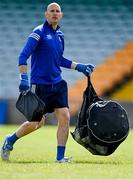22 May 2021; Monaghan goalkeeping coach Gary Rogers makes his way to set-up for the warm-up before the Allianz Football League Division 1 North Round 2 match between Donegal and Monaghan at MacCumhaill Park in Ballybofey, Donegal. Photo by Piaras Ó Mídheach/Sportsfile