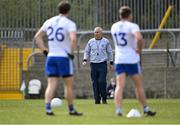 22 May 2021; Monaghan coach Donie Buckley during the warm-up before the Allianz Football League Division 1 North Round 2 match between Donegal and Monaghan at MacCumhaill Park in Ballybofey, Donegal. Photo by Piaras Ó Mídheach/Sportsfile