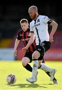 24 May 2021; Chris Shields of Dundalk in action against Ross Tierney of Bohemians during the SSE Airtricity League Premier Division match between Bohemians and Dundalk at Dalymount Park in Dublin. Photo by Seb Daly/Sportsfile
