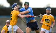 22 May 2021; Chris Crummey of Dublin in action against Damon McMullan of Antrim during the Allianz Hurling League Division 1 Round 3 match between Dublin and Antrim in Parnell Park in Dublin. Photo by Brendan Moran/Sportsfile