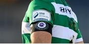 24 May 2021; A detailed view of the Shamrock Rovers captain's armband being worn by Roberto Lopes, featuring the Head in the Game logo during the SSE Airtricity League Premier Division match between Shamrock Rovers and Sligo Rovers at Tallaght Stadium in Dublin. Photo by Stephen McCarthy/Sportsfile