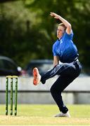 25 May 2021; David O'Halloran of Leinster Lightning in action during the Cricket Ireland InterProvincial Cup 2021 match between North West Warriors and Leinster Lightning at Eglinton Cricket Club in Derry. Photo by David Fitzgerald/Sportsfile