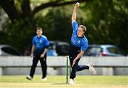 25 May 2021; David O'Halloran of Leinster Lightning in action during the Cricket Ireland InterProvincial Cup 2021 match between North West Warriors and Leinster Lightning at Eglinton Cricket Club in Derry. Photo by David Fitzgerald/Sportsfile