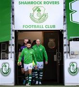 24 May 2021; Shamrock Rovers captain Roberto Lopes leads his side out before the SSE Airtricity League Premier Division match between Shamrock Rovers and Sligo Rovers at Tallaght Stadium in Dublin. Photo by Stephen McCarthy/Sportsfile