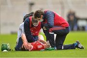 9 May 2021; Robbie O'Flynn of Cork receives medical attention for an injury during the Allianz Hurling League Division 1 Group A Round 1 match between Cork and Waterford at Páirc Ui Chaoimh in Cork. Photo by Piaras Ó Mídheach/Sportsfile