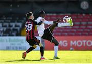 24 May 2021; Wilfred Zahibo of Dundalk in action against Dawson Devoy of Bohemians during the SSE Airtricity League Premier Division match between Bohemians and Dundalk at Dalymount Park in Dublin. Photo by Seb Daly/Sportsfile
