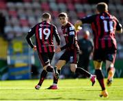 24 May 2021; Tyreke Wilson of Bohemians, left, celebrates after scoring his side's second goal during the SSE Airtricity League Premier Division match between Bohemians and Dundalk at Dalymount Park in Dublin. Photo by Seb Daly/Sportsfile