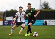 21 May 2021; Lee Grace of Shamrock Rovers and Cameron Dummigan of Dundalk during the SSE Airtricity League Premier Division match between Dundalk and Shamrock Rovers at Oriel Park in Dundalk, Louth. Photo by Ben McShane/Sportsfile