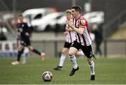 24 May 2021; Ciarán Coll of Derry City during the SSE Airtricity League Premier Division match between Derry City and St Patrick's Athletic at Ryan McBride Brandywell Stadium in Derry. Photo by David Fitzgerald/Sportsfile